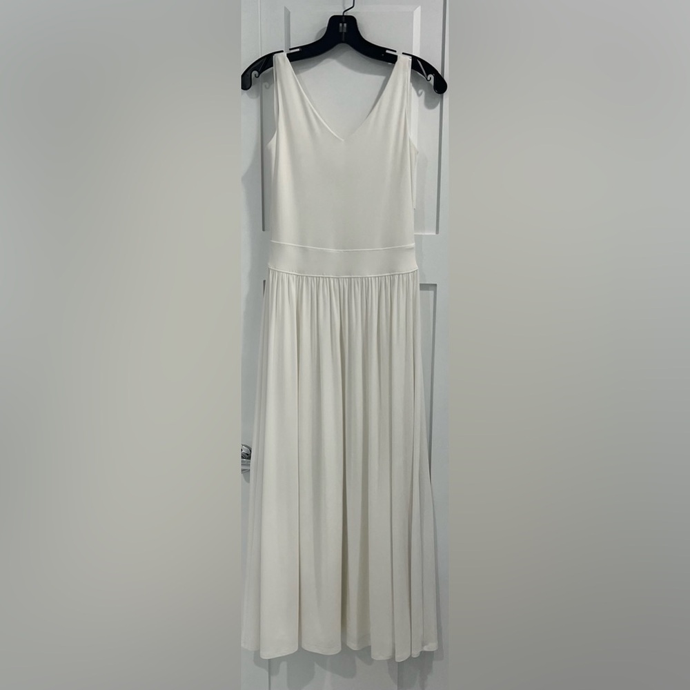 WHITE HOUSE BLACK MARKET Matte Jersey Fit & Flare Midi Dress, Size XXS